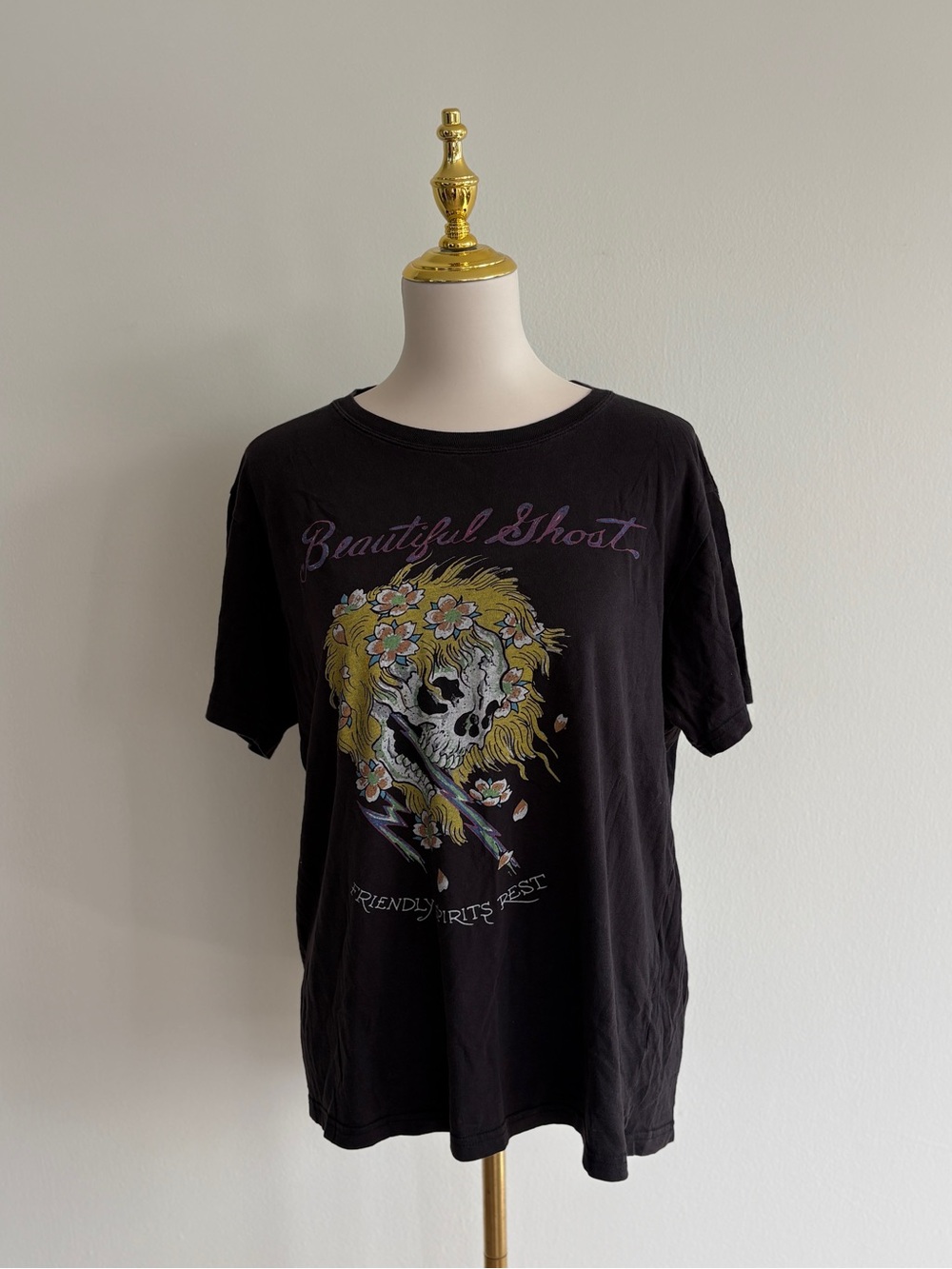 Ed Hardy Beautiful Ghost Graphic T-Shirt
